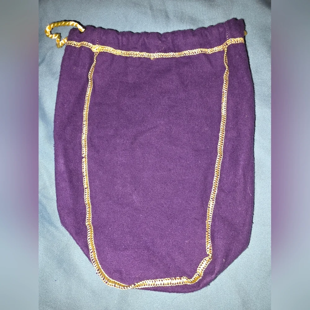 Crown Royal Blue Velvet Bag, With Gold Drawstrings